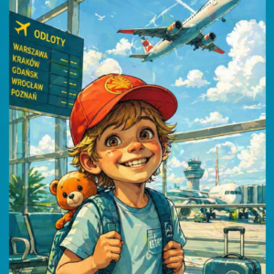 E-book : ,,Leon Mały Podróżnik.Pierwszy lot samolotem"